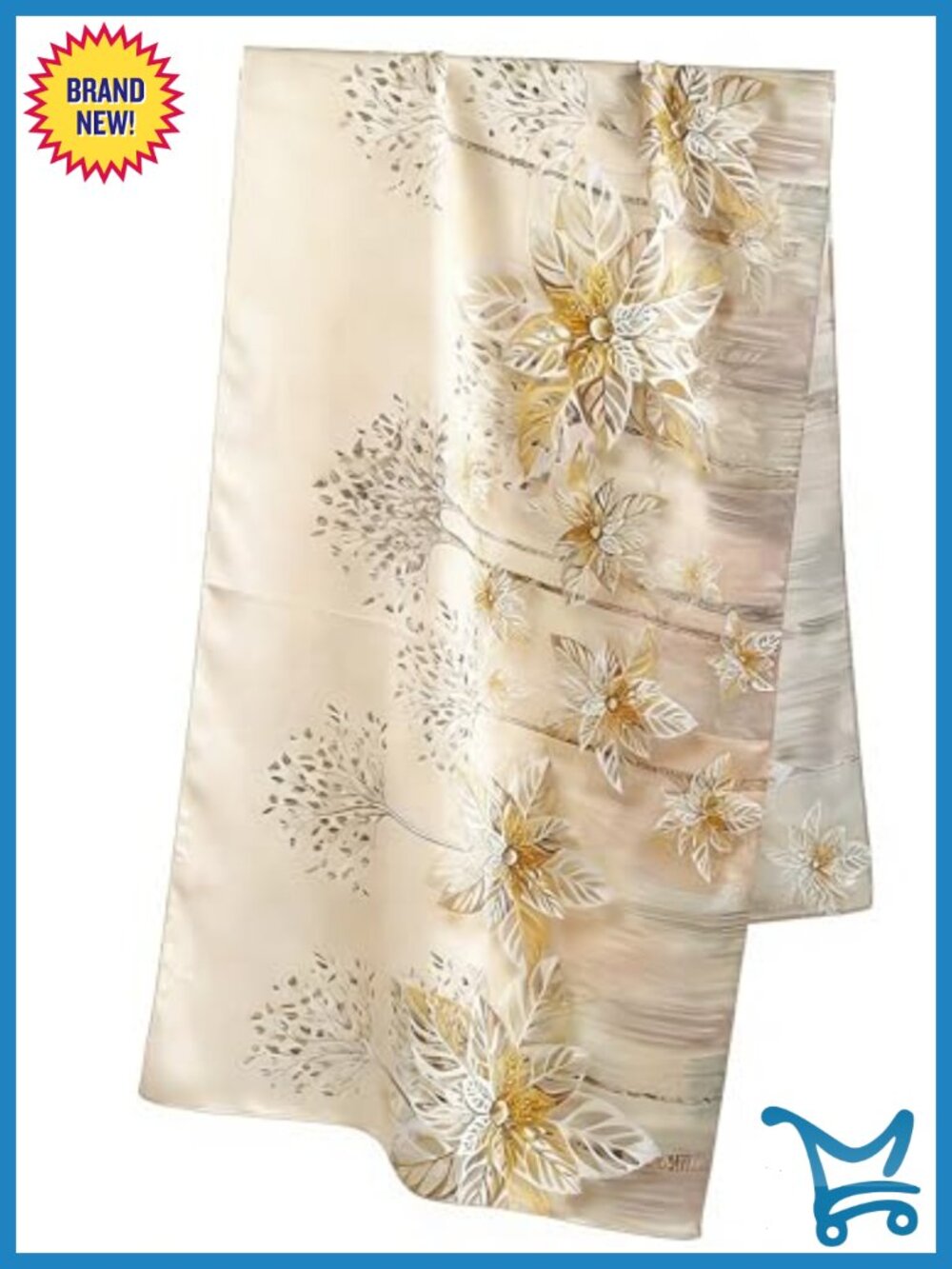 100% Mulberry Silk Oversized Shawl Evening Neckwear Featherlight Airy Scarf